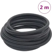 vidaXL Luchtslang hybride 0,6'' 2 m rubber en pvc zwart