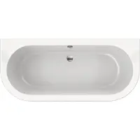 Xenz Charley half vrijstaand bad 165x76 cm mat wit