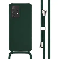IMoshion Siliconen hoesje met koord voor de Samsung Galaxy A53 - Donkergroen