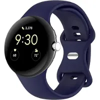 IMoshion Siliconen⁺ bandje voor de Google Pixel Watch 5 / Watch 4 / Watch 3 / Watch 2 / Watch (41 mm) - Maat L - Donkerblauw