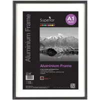 SECO A1 Fotolijst Aluminium ALA1-BK 60,4 (B) x 2,1 (D) x 85 (H) cm ALA1-BK