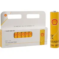 Shell Batterijen - AAA type - 12x stuks - Alkaline - Long life