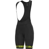ALÉ Strada Women's Shorts Black / Fluo Yellow