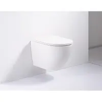 Delivo Vulsini hangtoilet rimfree met softclose zitting mat wit
