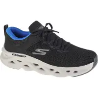 SKECHERS Go Run Swirl Tech-Dash Charge 220302-BKBL, Mannen, Zwart, Hardloopschoenen, maat: 42