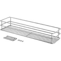 Metaltex smart kitchen schuifbaar mandje 12x42x7 cm zilver