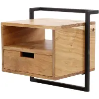AnLi Style Nachtkastje 1L open vak air solid (Naturel, 44x45x35cm)