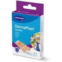 Dermaplast Flexibele Pleisters Strips 12x 2 x 6 cm + 8x 2 x 8 cm 20 stuks