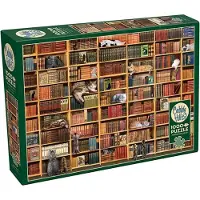 Cobble Hill Puzzel 1000 Stukjes - Kattenbibliotheek, Merkloos