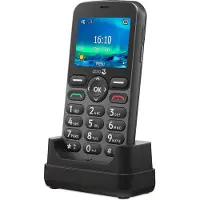 Doro 5860 4G LTE GSM mobiele telefoon voor SLECHTHORENDEN - (+35 dB) - zwart
