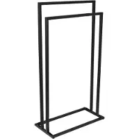 Viking Choice Handdoekenrek - vrijstaand - 45x21,5x84,5 cm - mat zwart