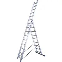 Alumaxx 3-delige ladder 3x9 treden