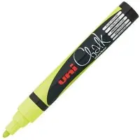 Uni-Ball Krijtstift Uni-ball rond 1.8-2.5mm fluor geel | 1 stuk | 6 stuks