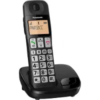 Panasonic KX-TGE310SP - Snoerloze telefoon met nummerherkenning/wachtstand - DECTGAP - 3-weg geschikt voor oproepen - zwart