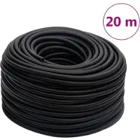 vidaXL Luchtslang hybride 0,6'' 20 m rubber en PVC zwart