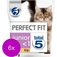 Perfect Fit Droogvoer Junior - Kattenvoer - 6 x Kip 750 g