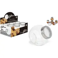 Bigbuy Glazen vaas, inhoud 2200 ml (17,5 x 13 x 17,5 cm)