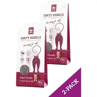 Petrebels Dirty Rebels kattenbakvulling BABY POWDER - 2-pack (2x10 L) - extreem snel klontvormend