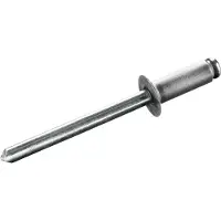 Goebel - 1000 x Blindklinknagels (Ø x L) 4 x 8 mm - Alu Aluminium AlMG 5,0 / RVS A2 - Verzonken kop - STANDARD - 7025140800 - Popnagel