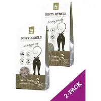 Petrebels Dirty Rebels kattenbakvulling FRESH-GARDEN - 2-pack (2x10 L) - extreem snel klontvormend