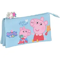 Safta Peppa Pig etui voor kinderen, babyblauw (22 x 12 x 3 cm)