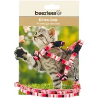 Beeztees nylon kittentuigje Joy Roze