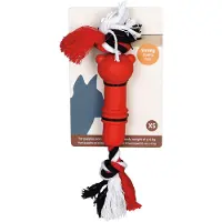 Beeztees Sumo Mini Fit - Hondenspeelgoed - Rubber - Red - 4,5x4,5x11 cm