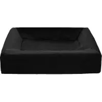 Bia Bed Royal, fluwelen hoes voor hondenmand, zwart