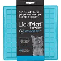 LickiMat Hondenmat Playdate Blauw 20 X 20 X 0,8 Cm
