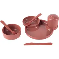 Dantoy TINY BIO kinderservies cadeauverpakking, bordeaux