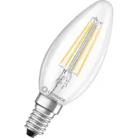 Ledvance LED Classic E14 Kaars Filament Helder 3.4W 470lm - 927 Zeer Warm Wit | Dimbaar - Beste Kleurweergave