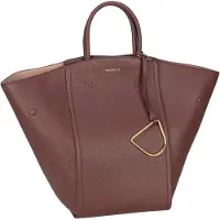 Coccinelle Leren Handtas Schoudertas Narcisse Handbag Carruba Bruine