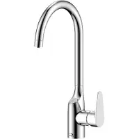 Laveo Claro - staande keukenkraan met waterfilteraansluiting, chroom