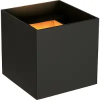 Lucide Wandlamp Led Axi Zwart 6w