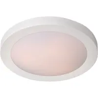 Lucide FRESH - Plafonnière Badkamer - Ø 35 cm - 2xE27 - IP44 - Wit