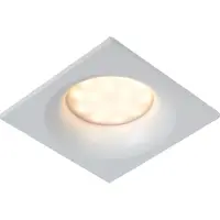 Lucide ZIVA - Inbouwspot Badkamer - 1xGU10 - IP44 - Wit