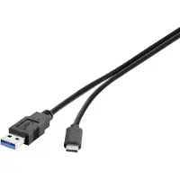 Renkforce USB 3.2 Gen2 (USB 3.1 Gen2) 10 Gbps Anschlusskabel A/USB-C 30 cm