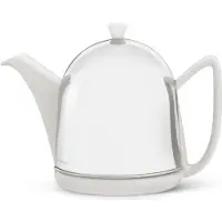 Bredemeijer - Theepot dubbelwandig Cosy Manto 1,0L wit - met theezeef