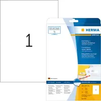 Herma Etiketten 4230 Klevend A4 Wit 210 x 297 mm 25 Vellen à 1 Etiketten