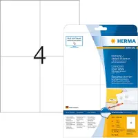 Herma Etiketten Etiketten wit correctie/afdek 105x148 A4 Klevend A4 105 x 148 mm 25 Vellen à 4 Etiketten