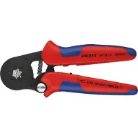 Knipex 975314 Zelfinstellende krimptang voor adereindhulzen met zij-invoering - 180mm