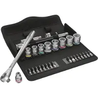 Wera Zyklop Metal 8100 SB 7 05004047001 Dopsleutelset Metrisch 3/8 (10 mm) 29-delig