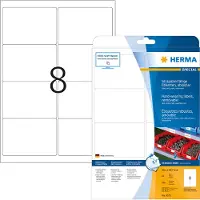 Herma 4575 résistante aux intempéries d'écran Étiquettes (A4, 99,1 x 67 mm résidus Mat Résistant 160 pièces), blanc