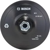 Bosch Accesorios Schuurschijf - Rubber - Klithechtsysteem - 125 mm
