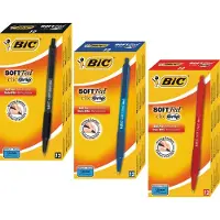 BIC Soft Feel SoftFeel Intrekbaar Balpen Blauw 0,4 mm Medium Balpen 12 Stuks