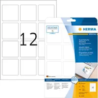 Herma 10109 Verwijderbare etiketten, A4, 60 x 60 mm, wit vierkant, wit, Movables-Technology