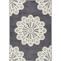 Hanse Home Vloerkleed Lace Korte pool, gebloemd motief, rondom afgehecht, mandala