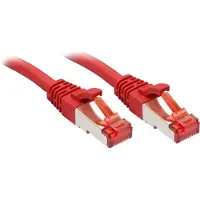 Lindy 47738 RJ45 Netwerkkabel, patchkabel CAT 6 S/FTP 10.00 m Rood Snagless 1 stuk(s)