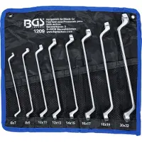Bgs Doppel-Ringschlüssel-Satz gekröpft SW 6 x 7 - 20 x 22 mm 8-tlg.