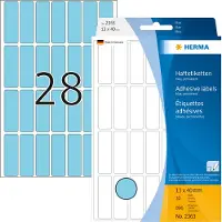 Hama Multipurpose-etiketten, 13 x 40 mm, blauw, permanent hechtend, om met de hand te - 2 stuks